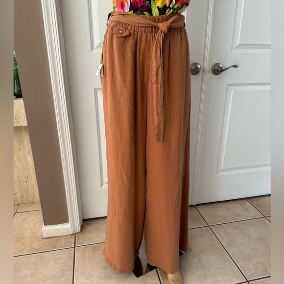 SPLENDID X Rachelove Wide Leg Linen-Blend Pant - Picture 5 of 17